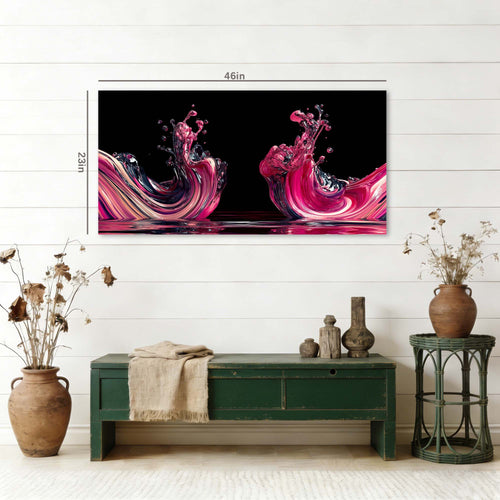 Black and White Abstract Canvas Art