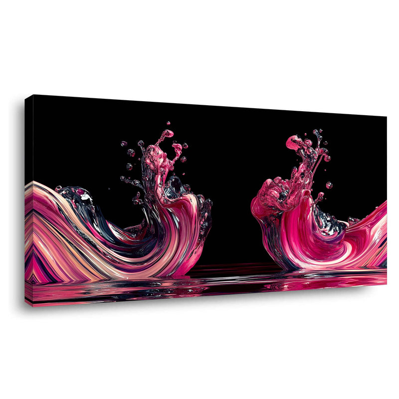 Black Black and White Abstract Wall Art Canvas Painting Prints Artwor Office Bedroom Living Room Decor