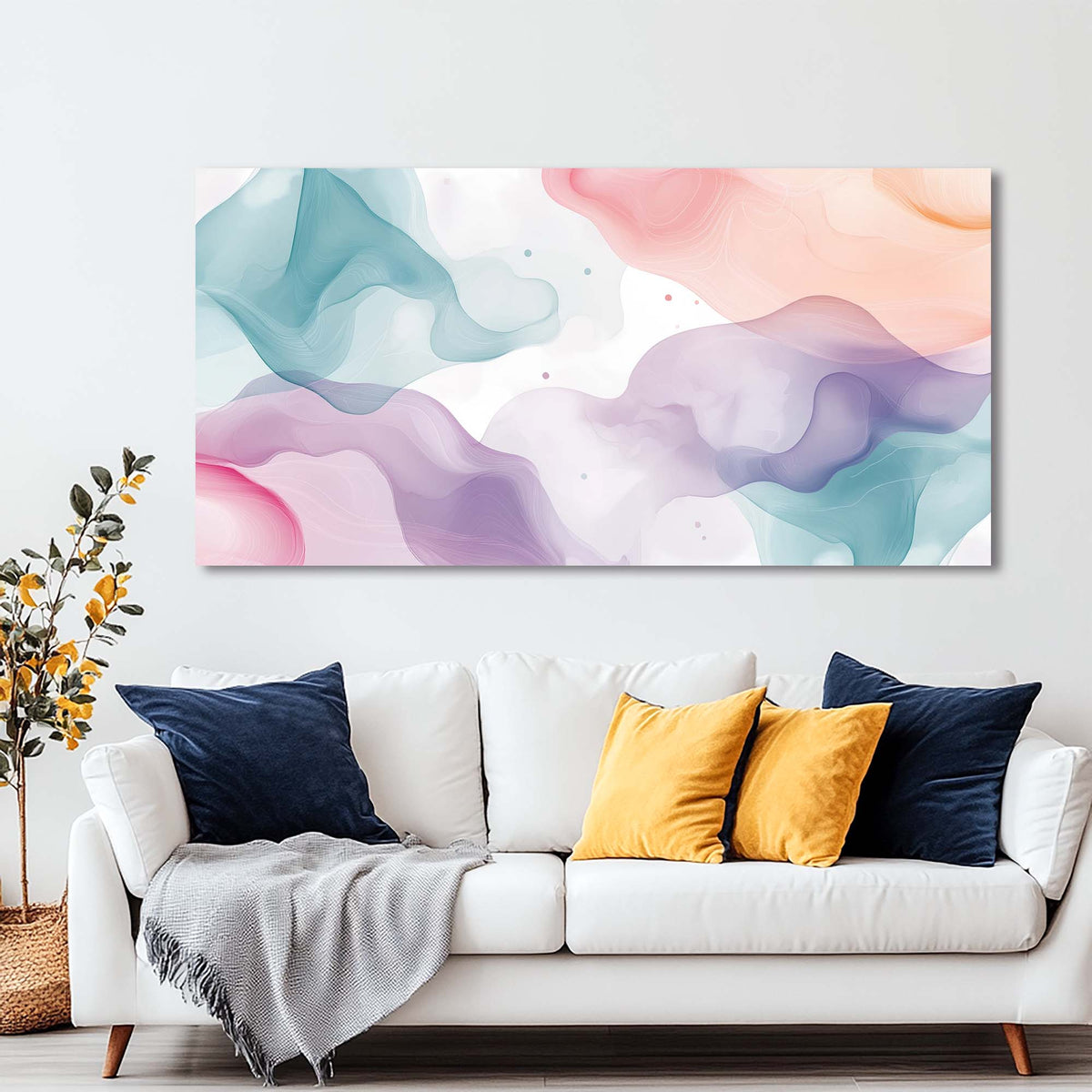 Pink Abstract Nature Wall Art Art Deco Painting Prints Canvas Artwork Living Room Family Bedroom Office Decor