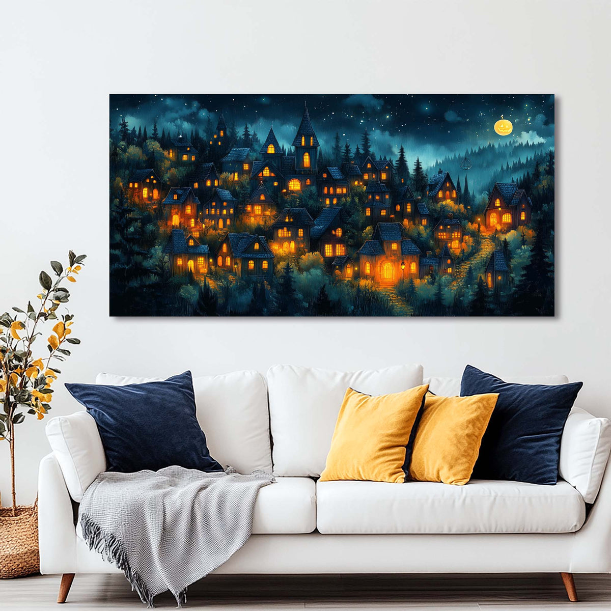 Black Nature Wall Art for Living Room Canvas Painting Prints Art Deco Artwork Office Bedroom Decor