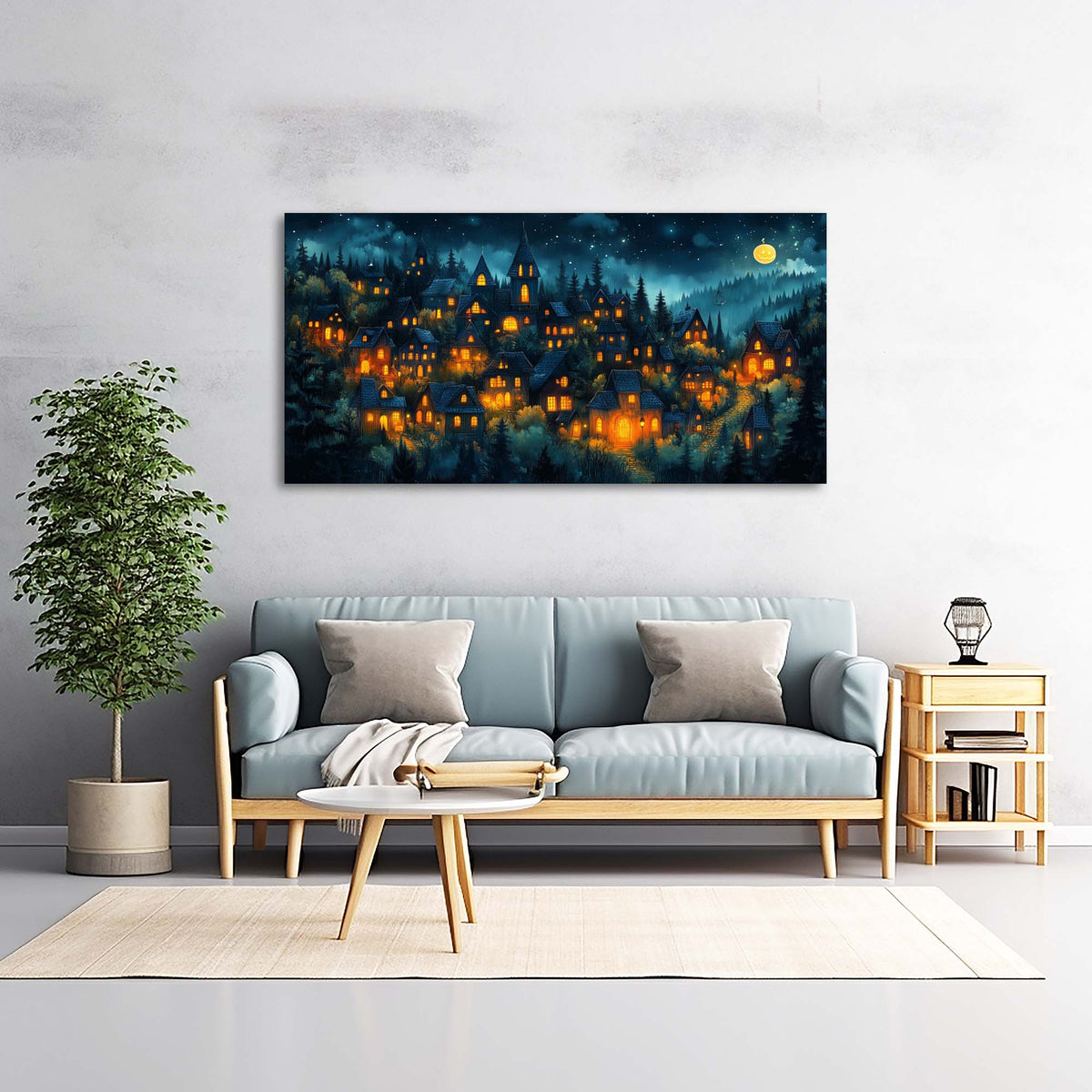 Black Nature Wall Art for Living Room Canvas Painting Prints Art Deco Artwork Office Bedroom Decor
