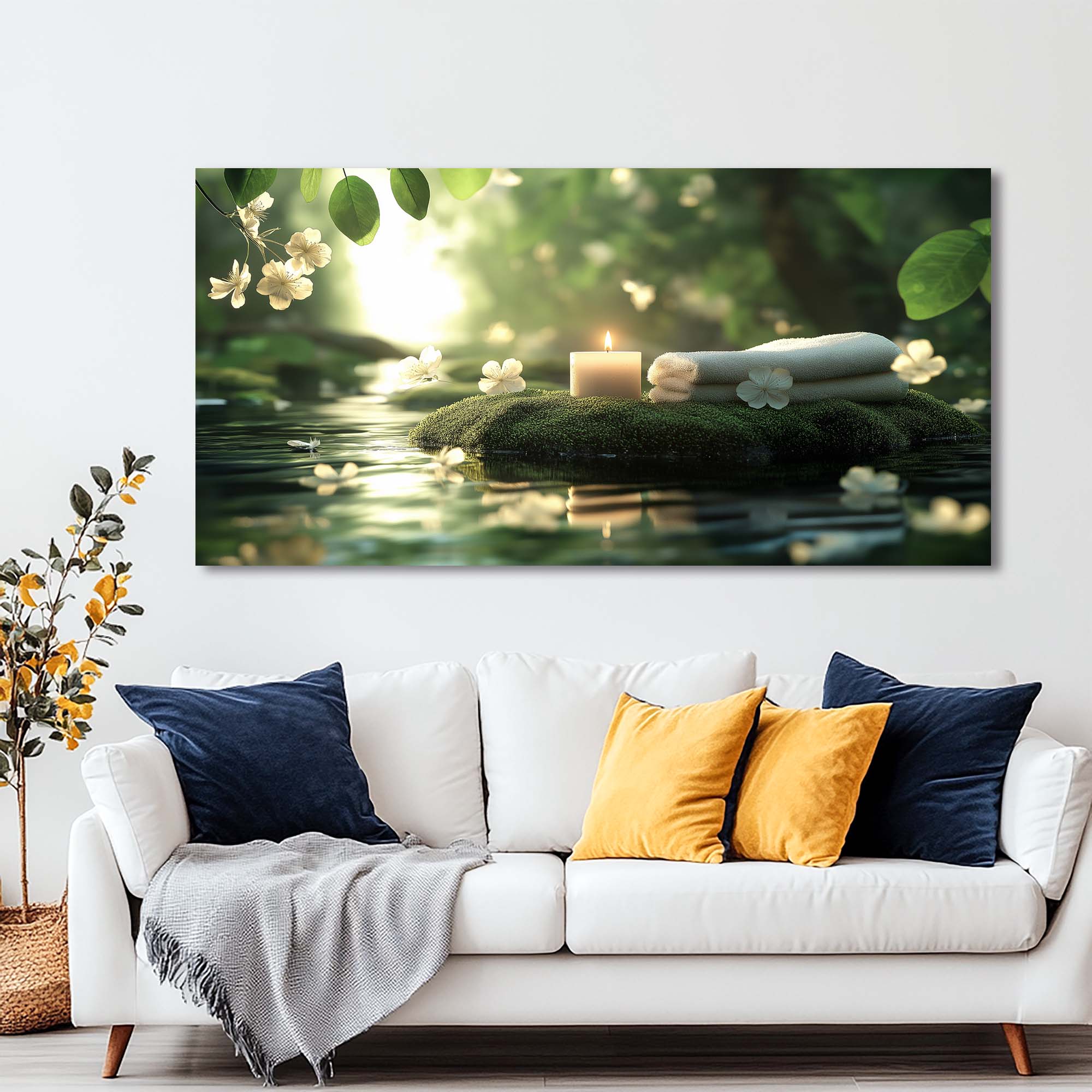 Beige Wildlife Nature Wall Art Art Deco Painting Prints Canvas Artwork Living Room Family Bedroom Office Decor