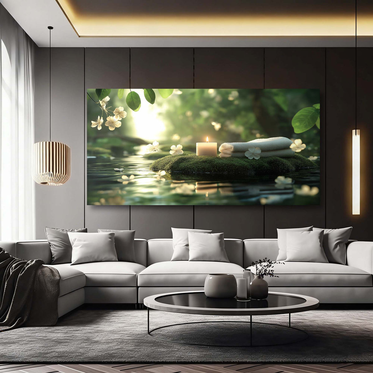 Beige Wildlife Nature Wall Art Art Deco Painting Prints Canvas Artwork Living Room Family Bedroom Office Decor