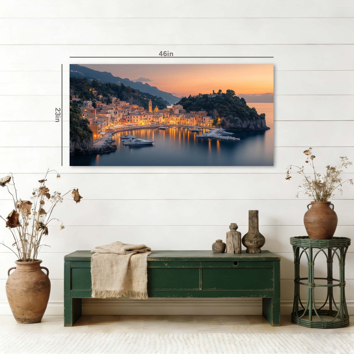 Blue Nature Wall Art for Living Room Canvas Painting Prints Art Deco Artwork Office Bedroom Decor