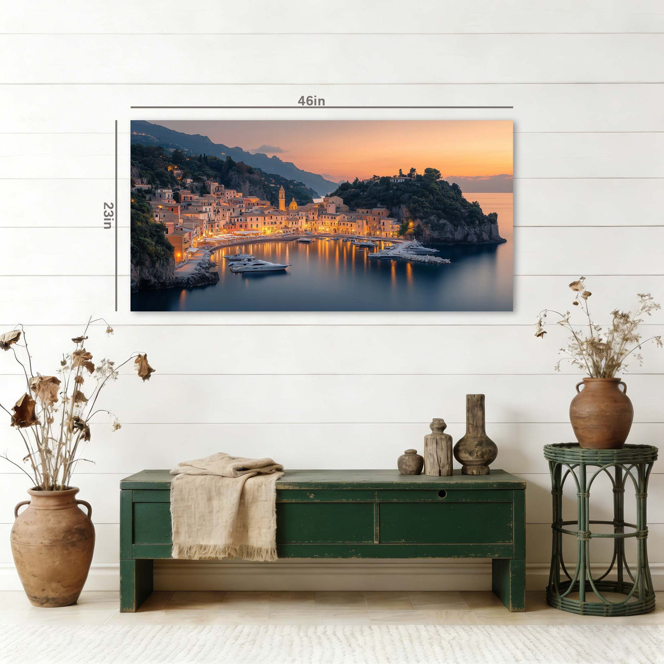 Blue Nature Wall Art for Living Room Canvas Painting Prints Art Deco Artwork Office Bedroom Decor