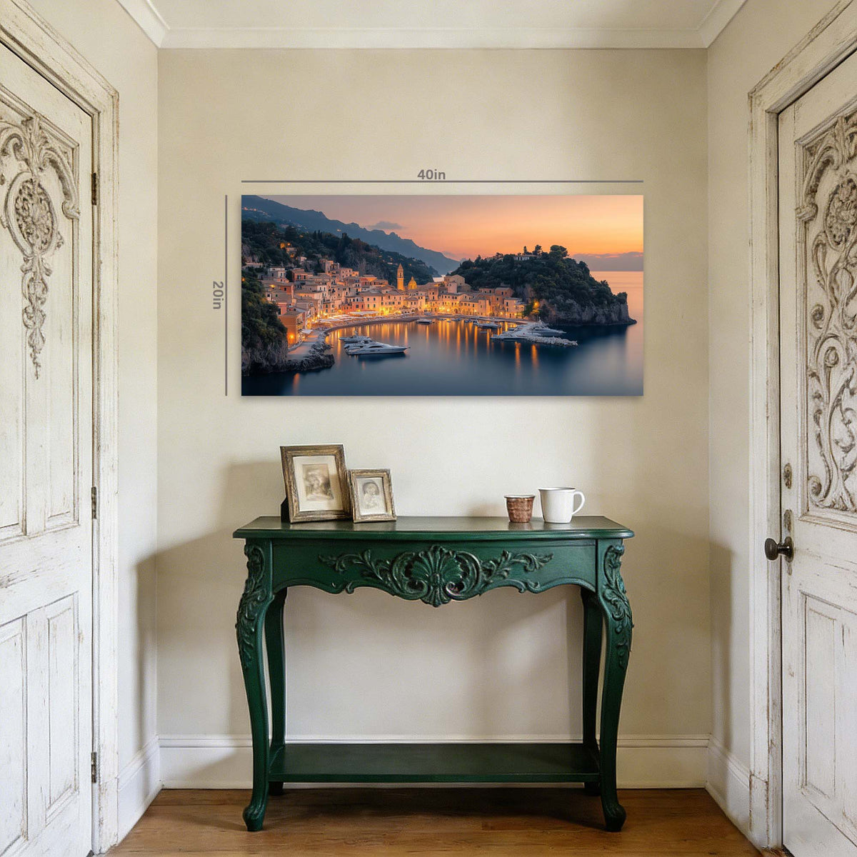 Blue Nature Wall Art for Living Room Canvas Painting Prints Art Deco Artwork Office Bedroom Decor