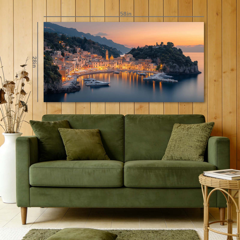 Blue Nature Wall Art for Living Room Canvas Painting Prints Art Deco Artwork Office Bedroom Decor