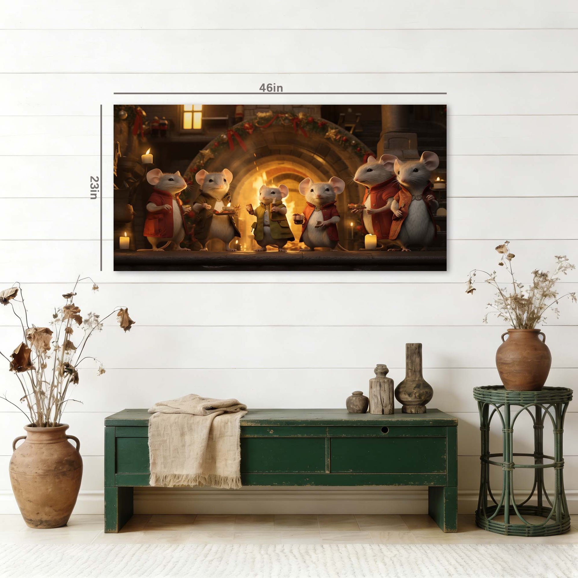 Red Fantasy Fairytale Wall Art Canvas Painting Prints Artwor Office Bedroom Living Room Decor