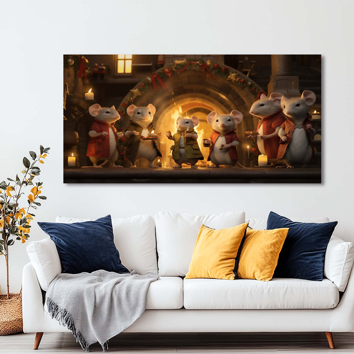 Red Fantasy Fairytale Wall Art Canvas Painting Prints Artwor Office Bedroom Living Room Decor