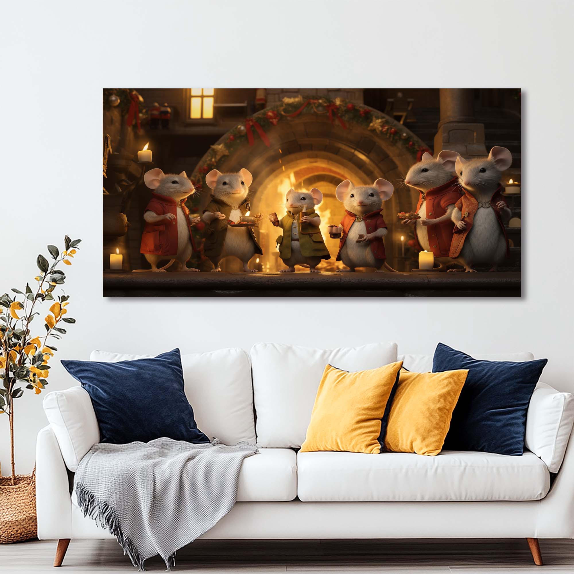 Red Fantasy Fairytale Wall Art Canvas Painting Prints Artwor Office Bedroom Living Room Decor