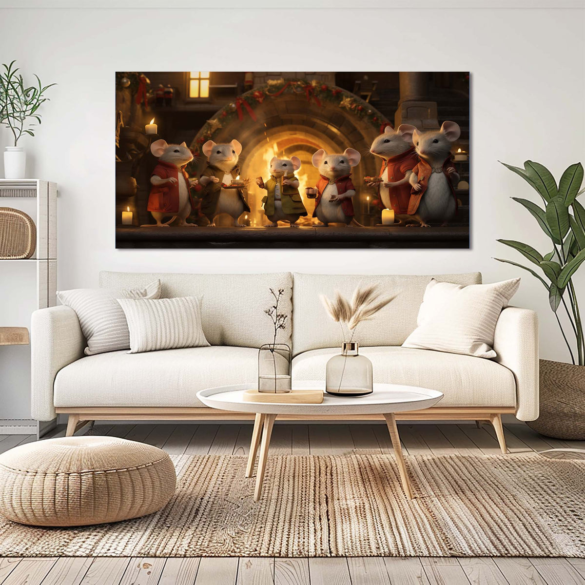 Red Fantasy Fairytale Wall Art Canvas Painting Prints Artwor Office Bedroom Living Room Decor