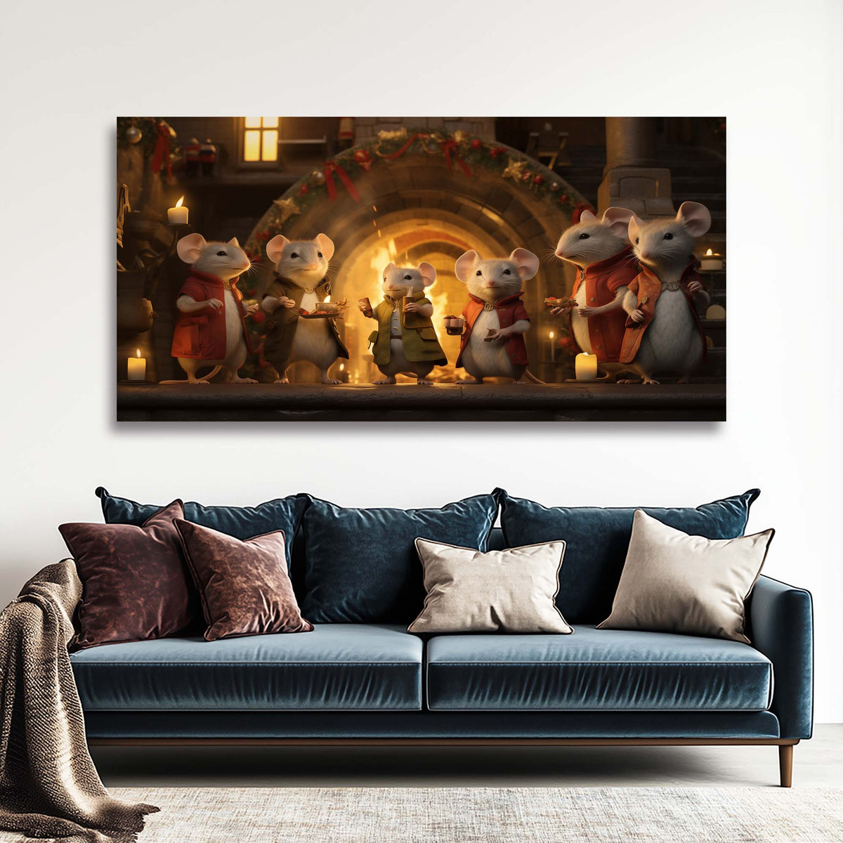 Red Fantasy Fairytale Wall Art Canvas Painting Prints Artwor Office Bedroom Living Room Decor