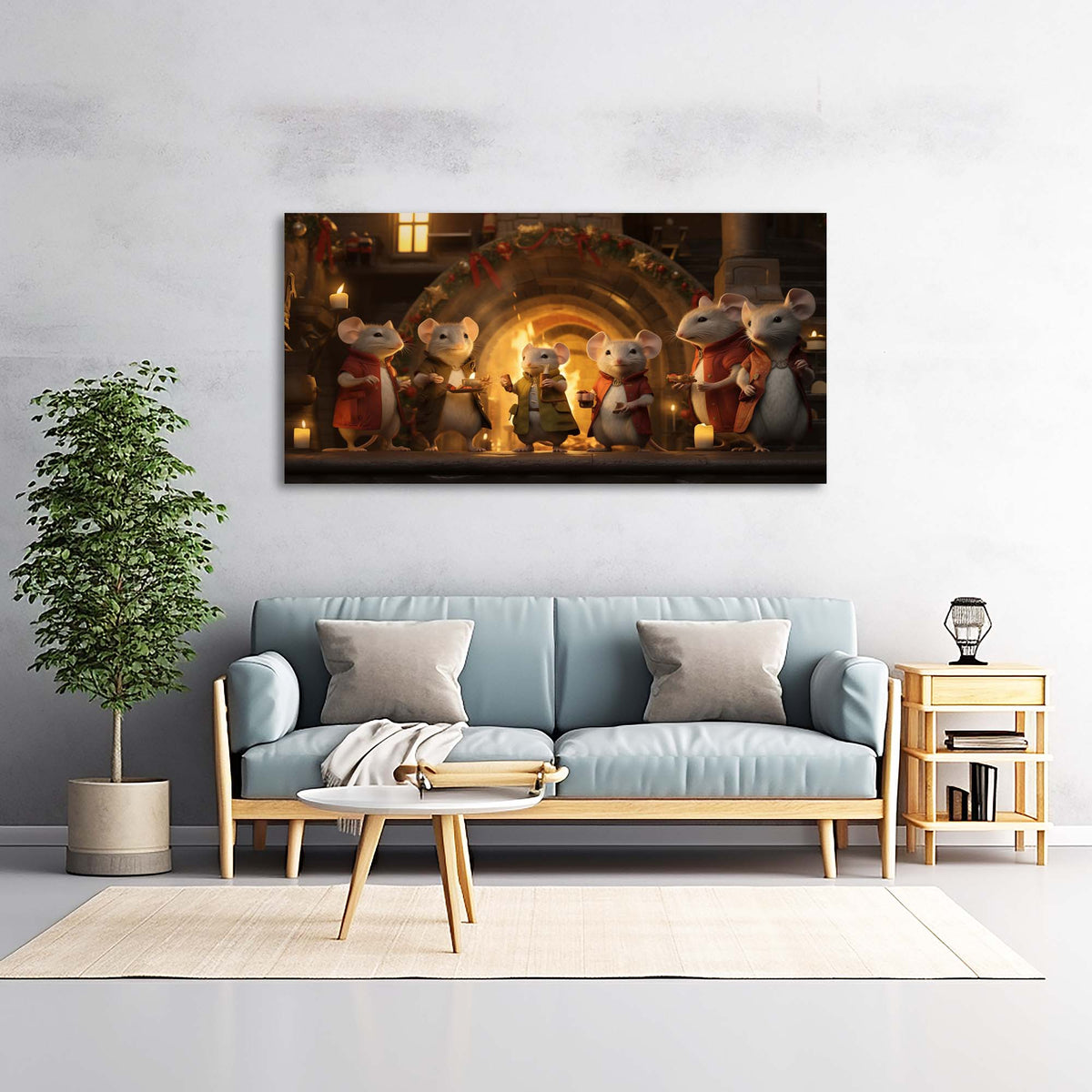 Red Fantasy Fairytale Wall Art Canvas Painting Prints Artwor Office Bedroom Living Room Decor