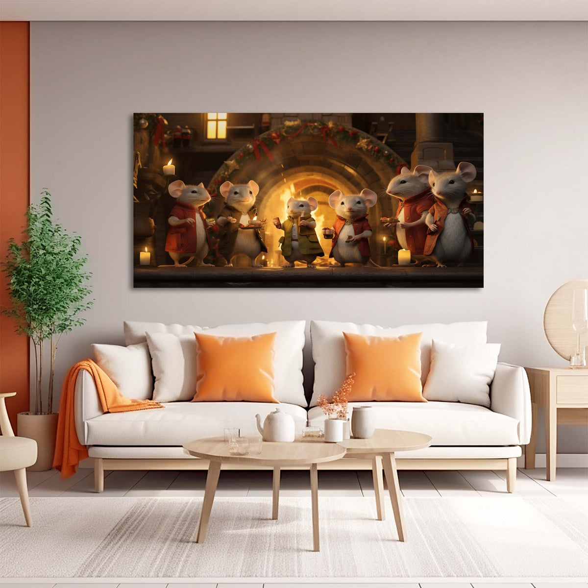 Red Fantasy Fairytale Wall Art Canvas Painting Prints Artwor Office Bedroom Living Room Decor