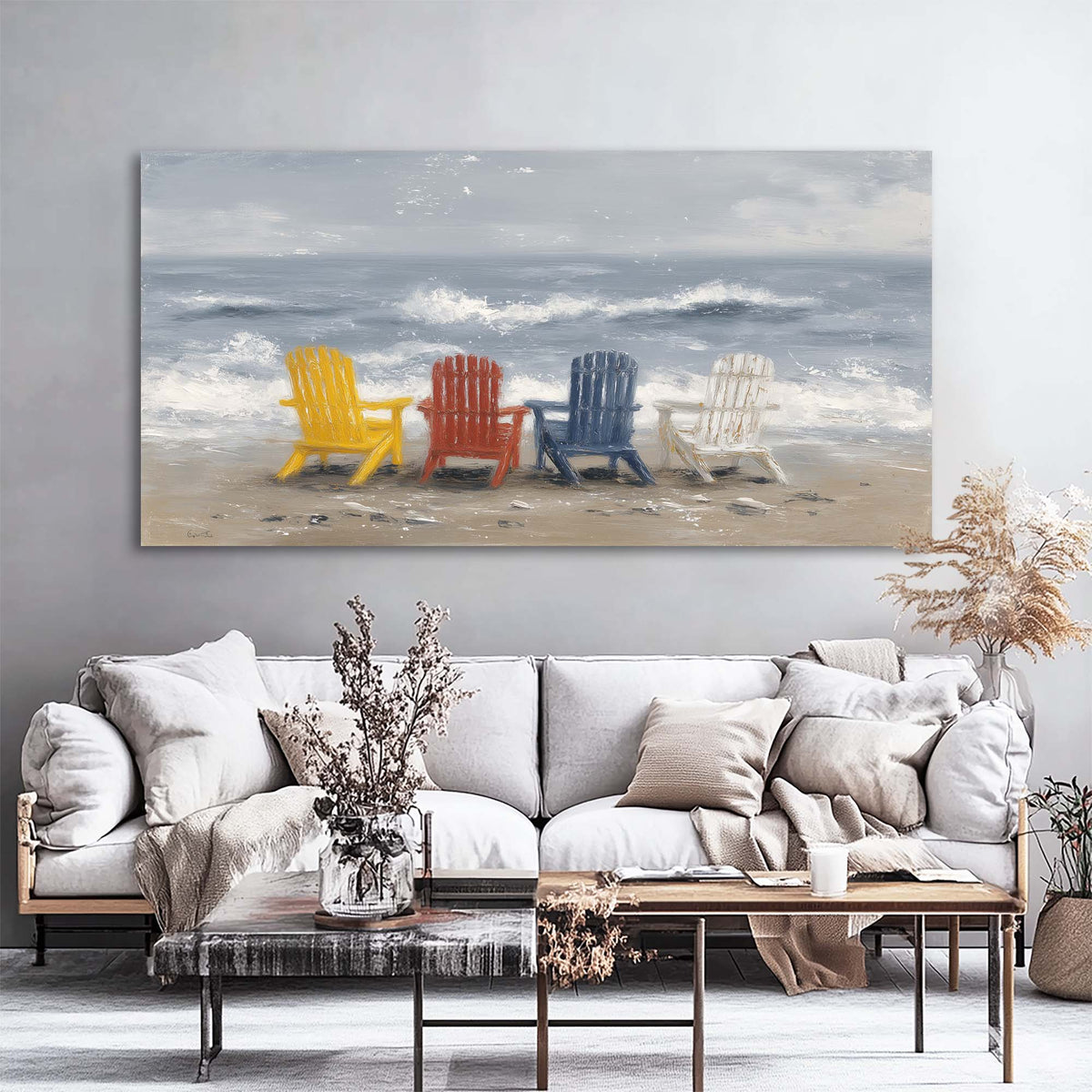 Blue Wildlife Nature Wall Art Modern Canvas Painting Prints Artwork Office Hallway Bedroom Living Room Decor