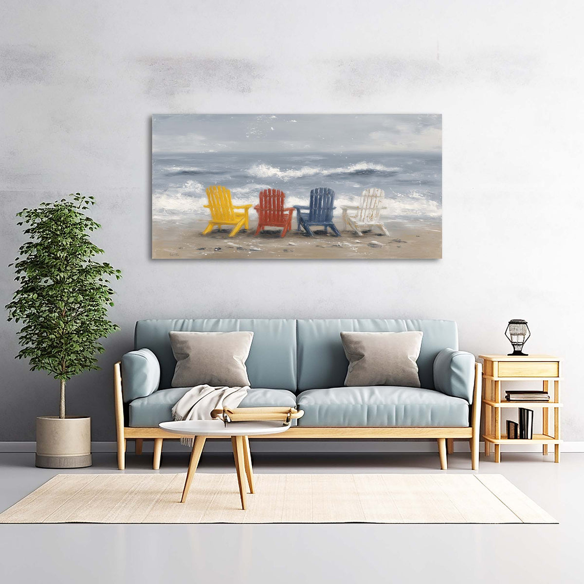 Blue Wildlife Nature Wall Art Modern Canvas Painting Prints Artwork Office Hallway Bedroom Living Room Decor