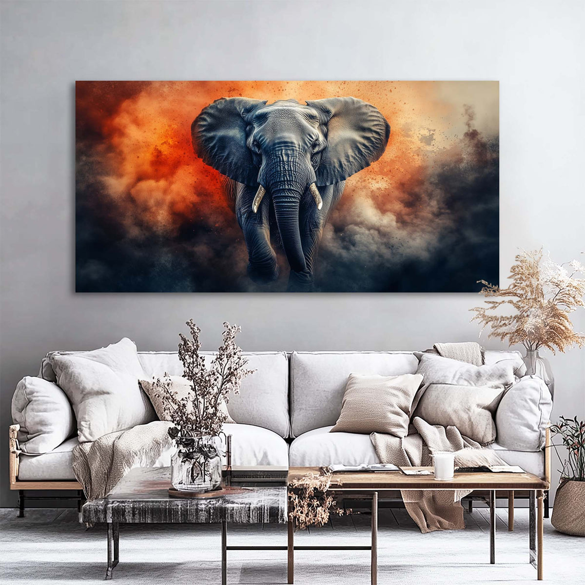 Black Mysterious Horror Wall Art Modern Canvas Painting Prints Artwork Office Hallway Bedroom Living Room Decor