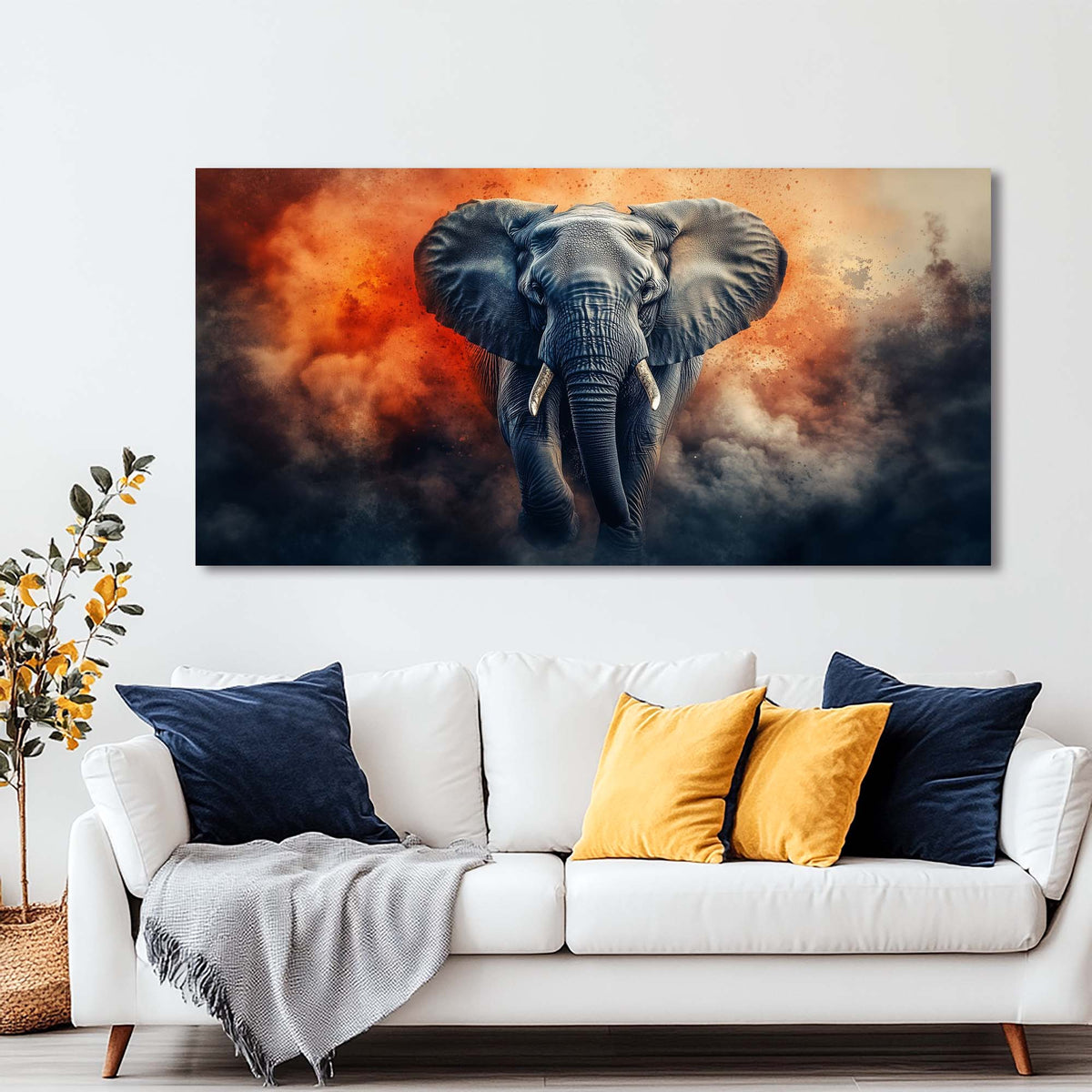 Black Mysterious Horror Wall Art Modern Canvas Painting Prints Artwork Office Hallway Bedroom Living Room Decor