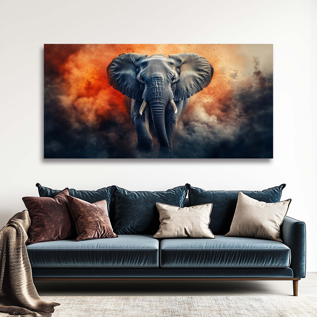 Black Mysterious Horror Wall Art Modern Canvas Painting Prints Artwork Office Hallway Bedroom Living Room Decor
