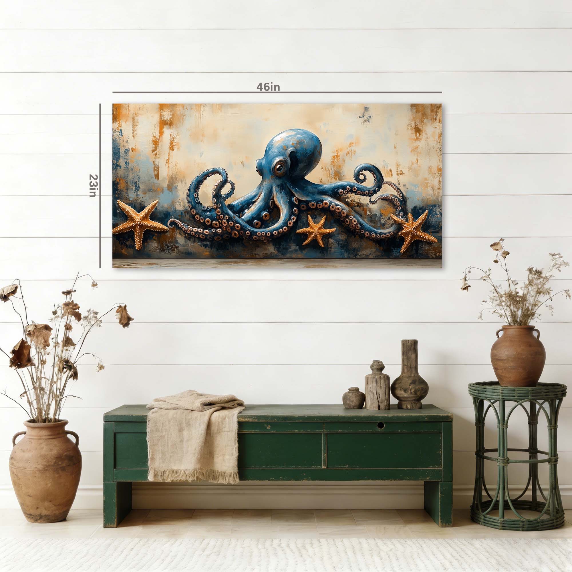 Beige Retro Nature Canvas Wall Art