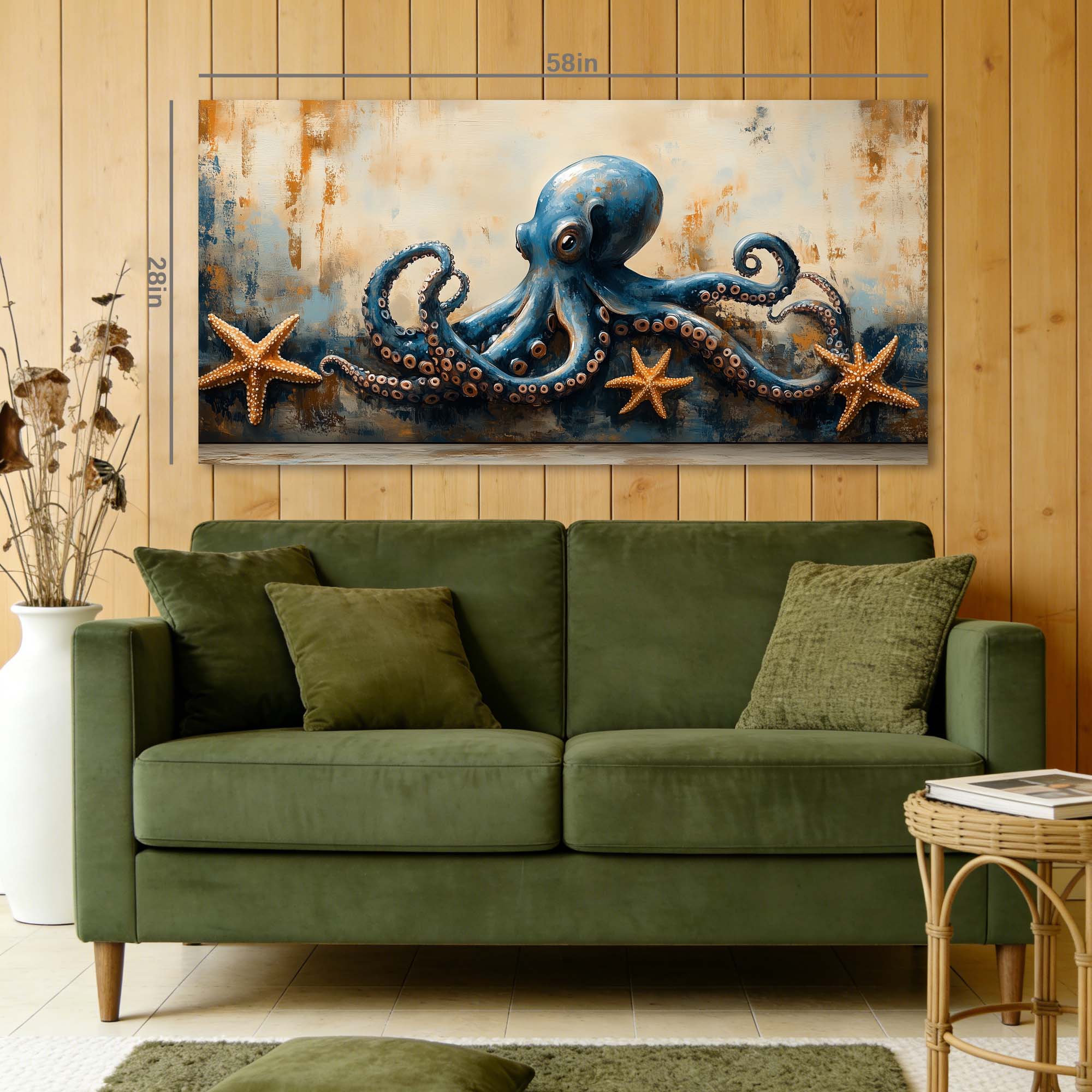 Beige Retro Nature Canvas Wall Art