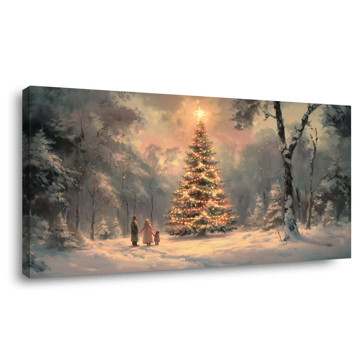 White Wildlife Nature Canvas Wall Art for Living Room Prints Artwork Bedroom Office Decor