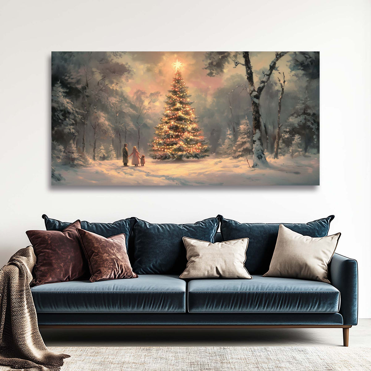 White Wildlife Nature Canvas Wall Art for Living Room Prints Artwork Bedroom Office Decor