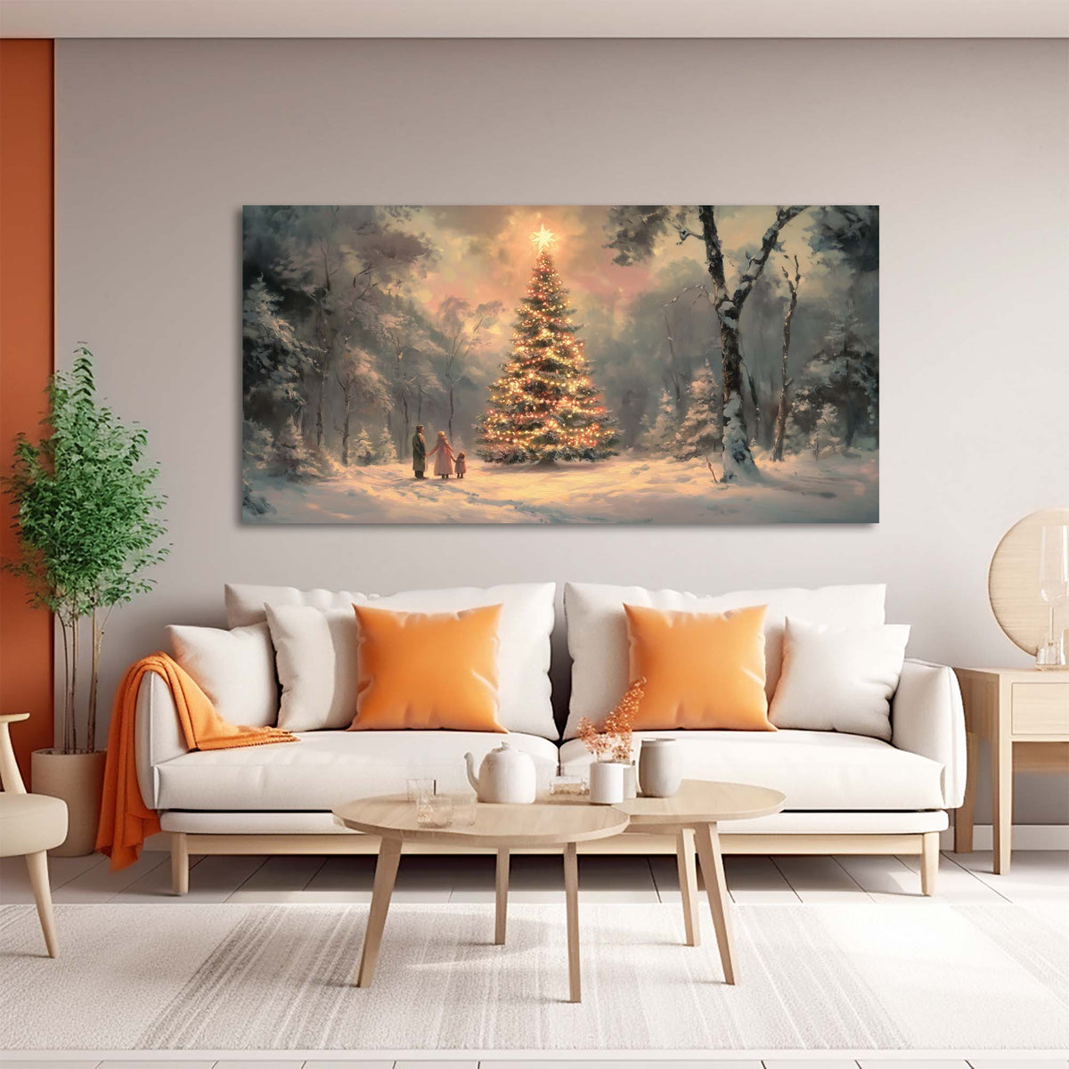 White Wildlife Nature Canvas Wall Art for Living Room Prints Artwork Bedroom Office Decor