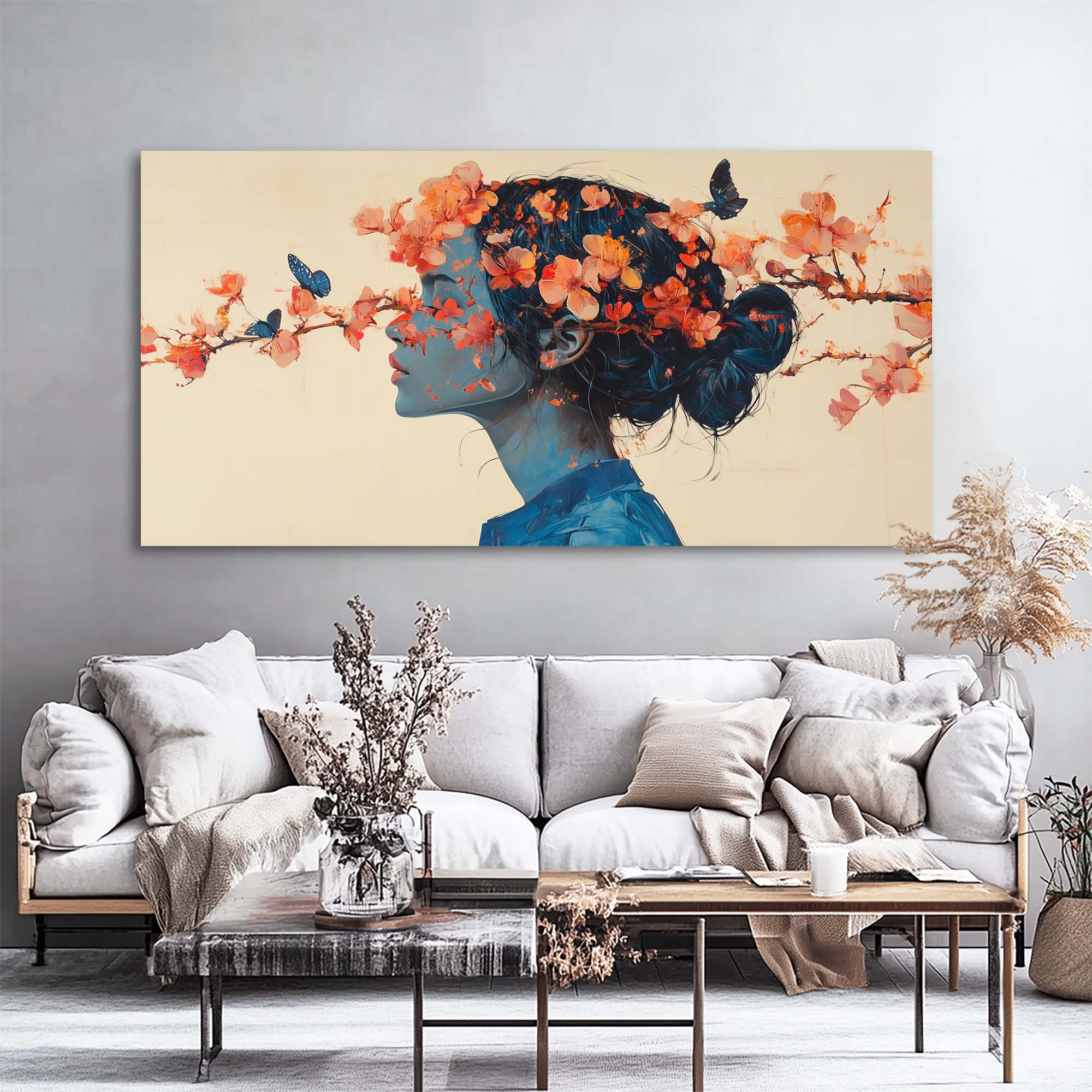 Beige Nature Canvas Wall Art