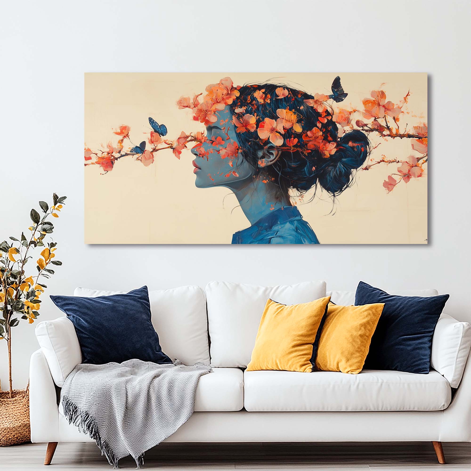 Beige Nature Canvas Wall Art