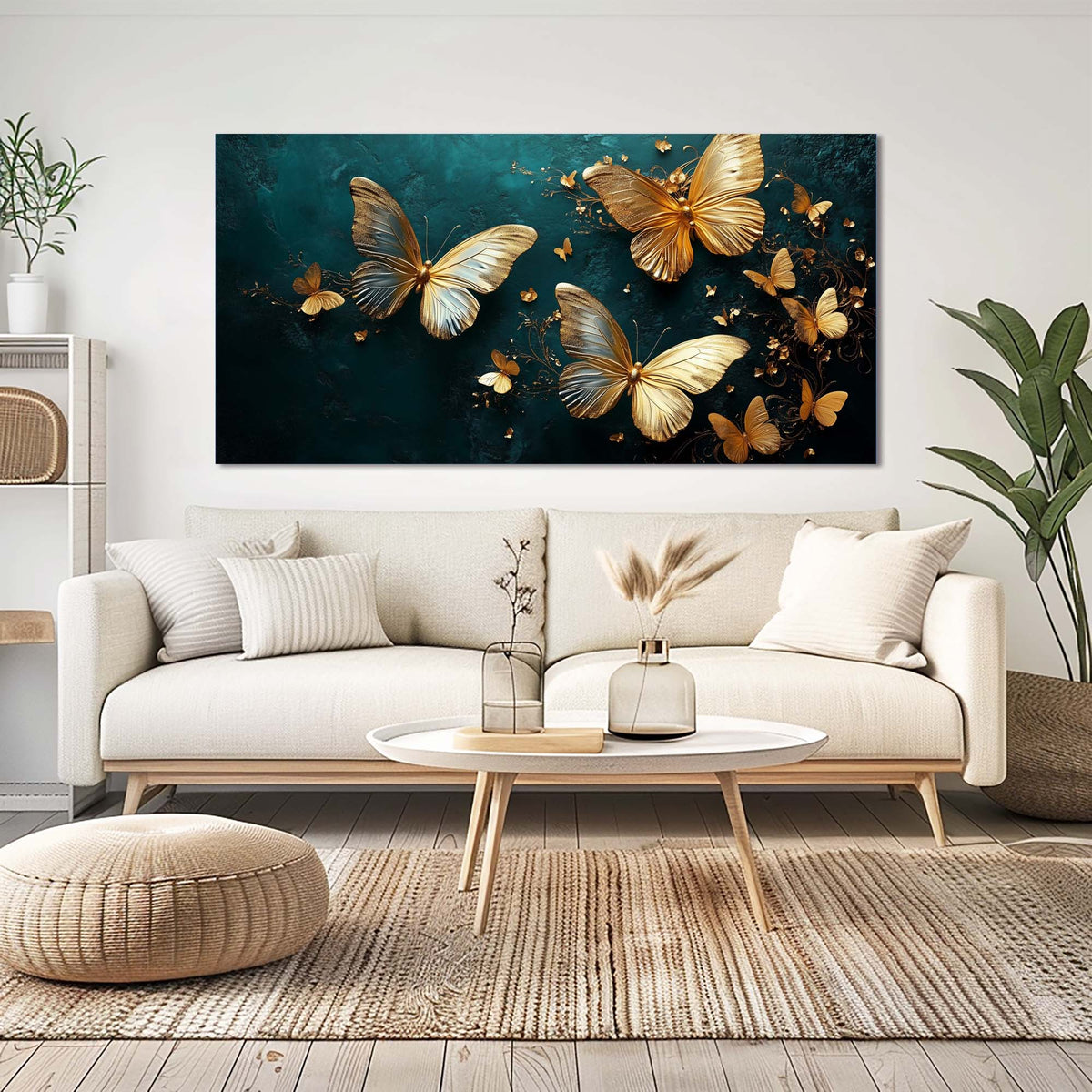 Brown Black and White Abstract Wall Art Modern Canvas Painting Prints Artwork Office Hallway Bedroom Living Room Decor