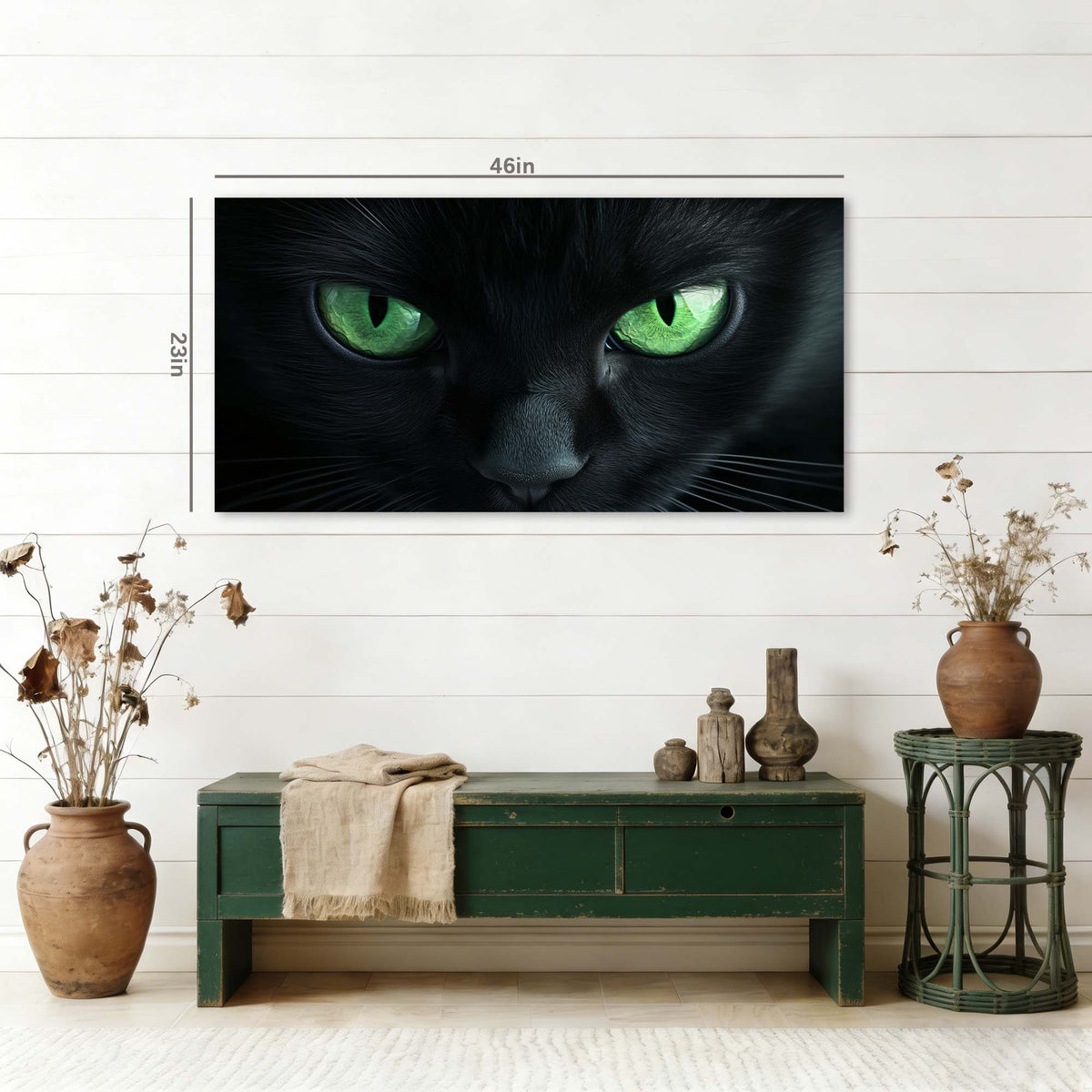 White Mysterious Horror Wall Art for Living Room Canvas Painting Prints Artwork Family Bedroom Office Decor