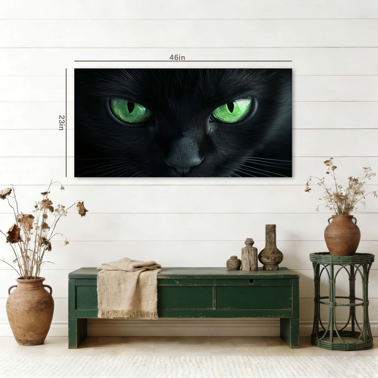 White Mysterious Horror Wall Art for Living Room Canvas Painting Prints Artwork Family Bedroom Office Decor