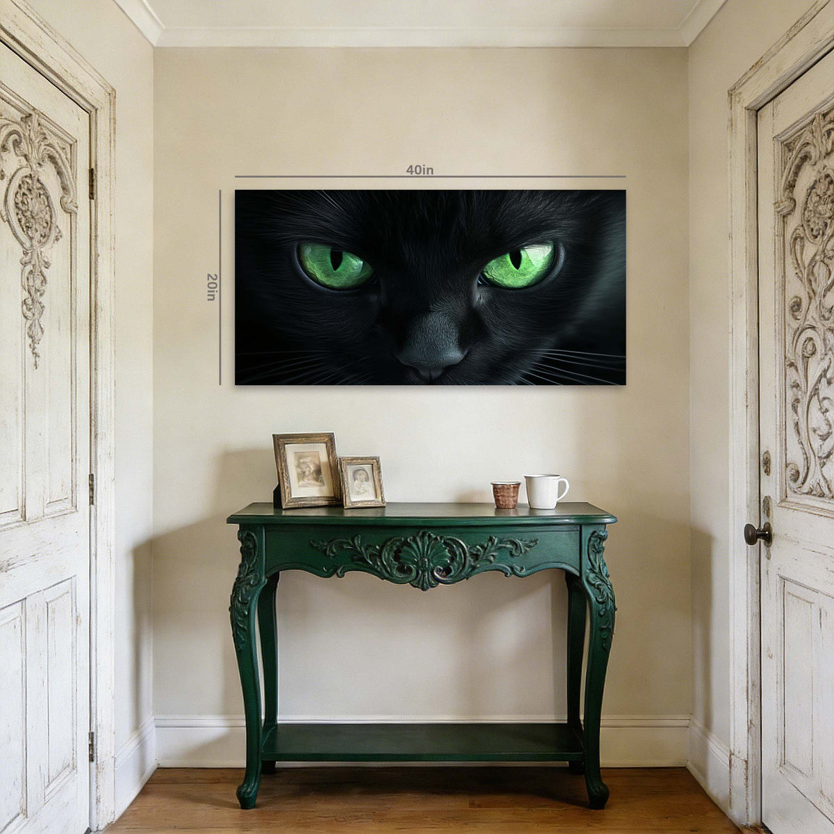 White Mysterious Horror Wall Art for Living Room Canvas Painting Prints Artwork Family Bedroom Office Decor