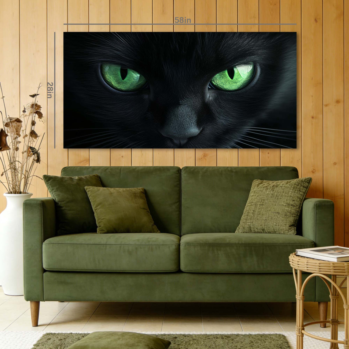 White Mysterious Horror Wall Art for Living Room Canvas Painting Prints Artwork Family Bedroom Office Decor