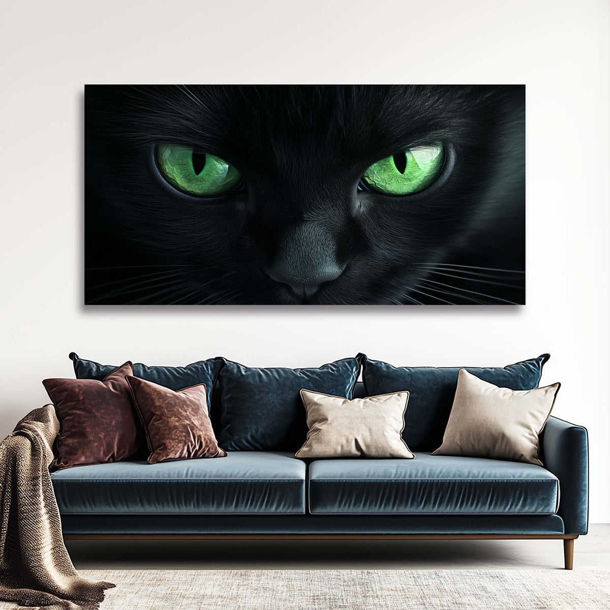 White Mysterious Horror Wall Art for Living Room Canvas Painting Prints Artwork Family Bedroom Office Decor