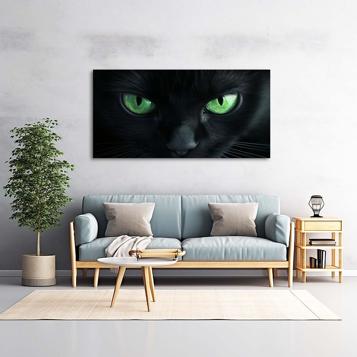 White Mysterious Horror Wall Art for Living Room Canvas Painting Prints Artwork Family Bedroom Office Decor