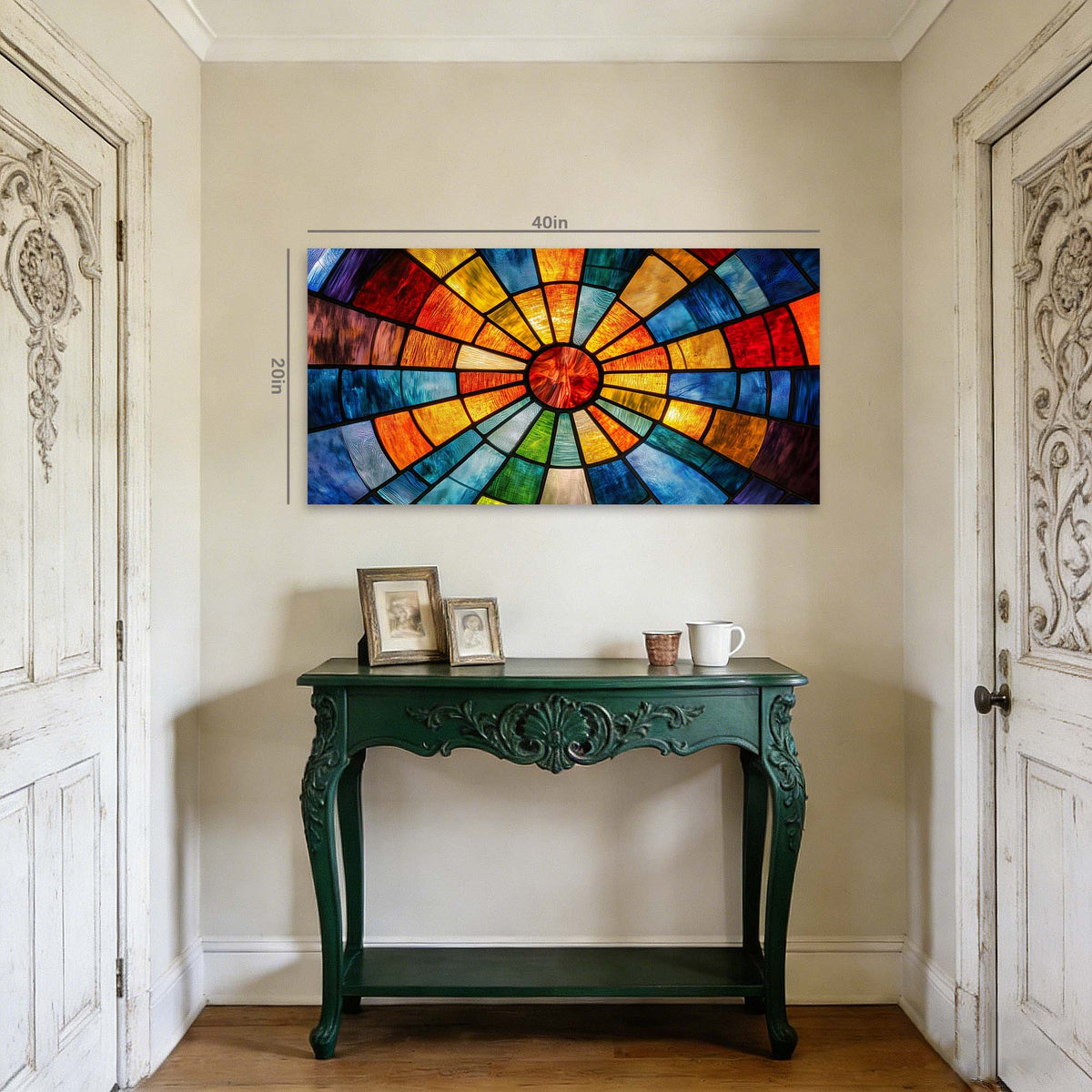 Orange Abstract Wall Art for Living Room Canvas Painting Prints Art Deco Artwork Office Bedroom Decor