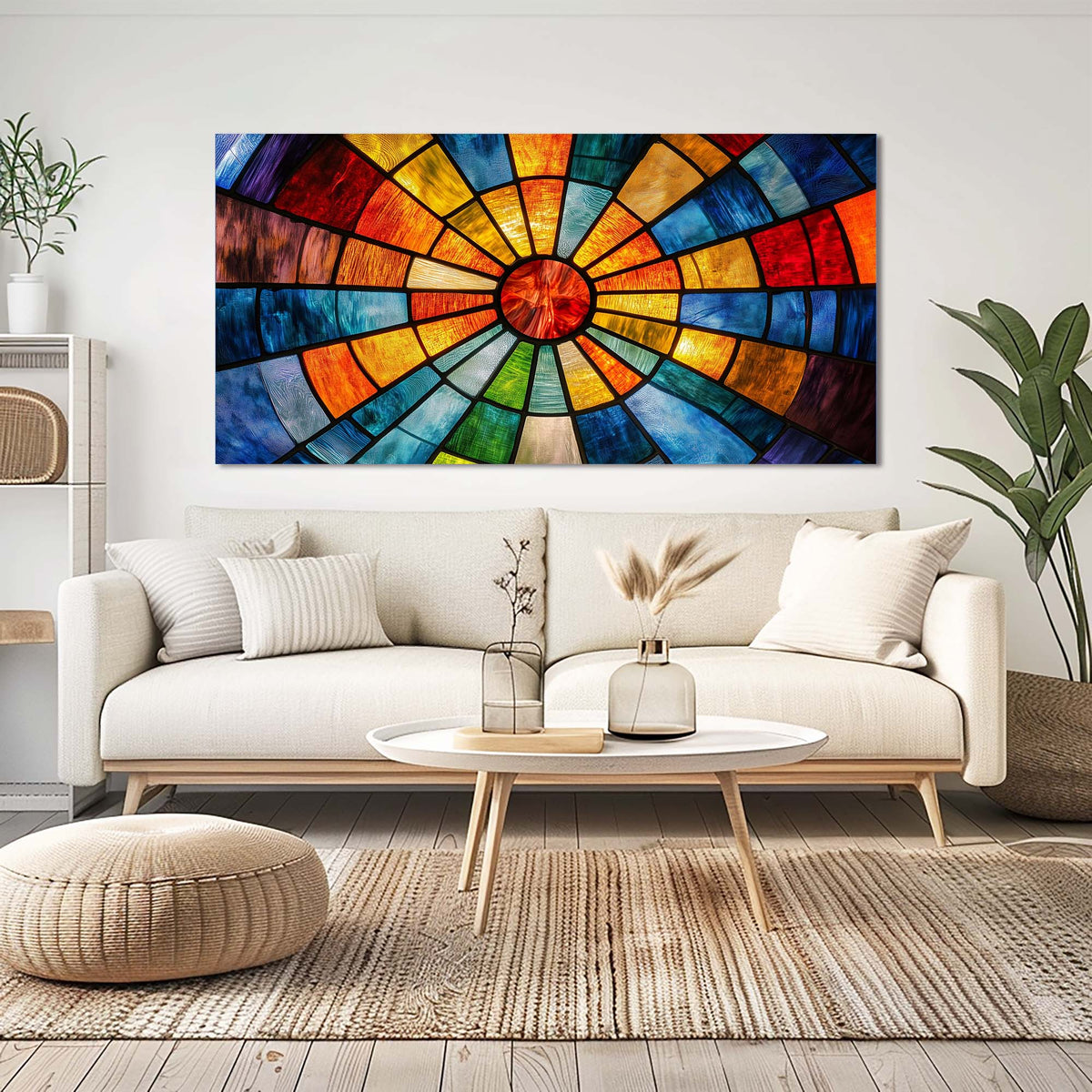 Orange Abstract Wall Art for Living Room Canvas Painting Prints Art Deco Artwork Office Bedroom Decor