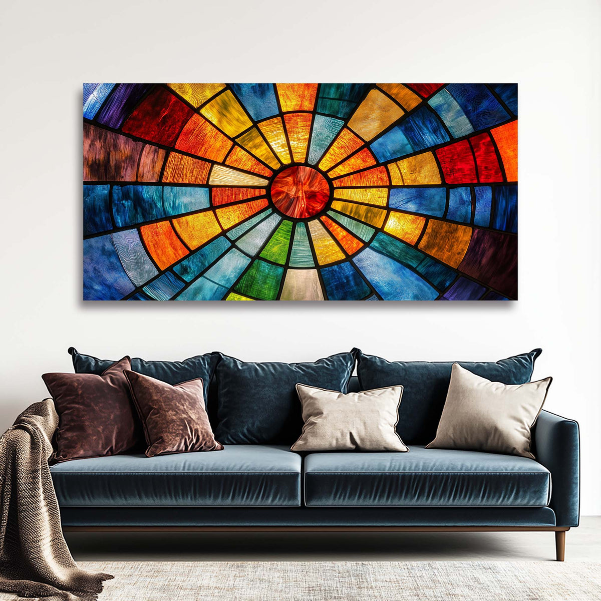 Orange Abstract Wall Art for Living Room Canvas Painting Prints Art Deco Artwork Office Bedroom Decor