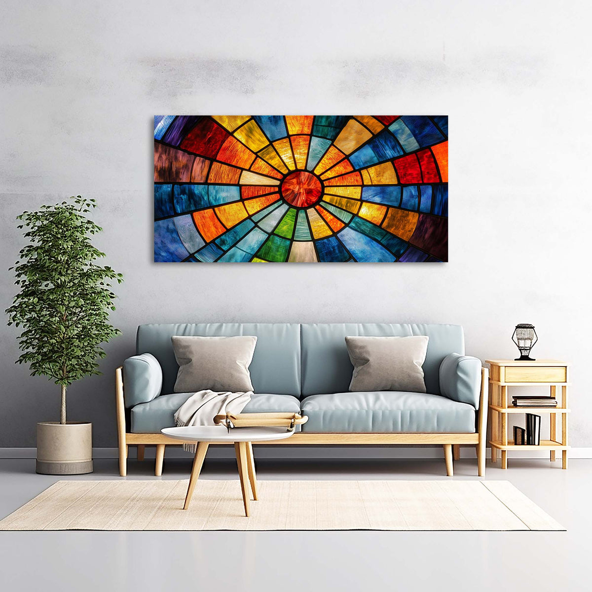 Orange Abstract Wall Art for Living Room Canvas Painting Prints Art Deco Artwork Office Bedroom Decor