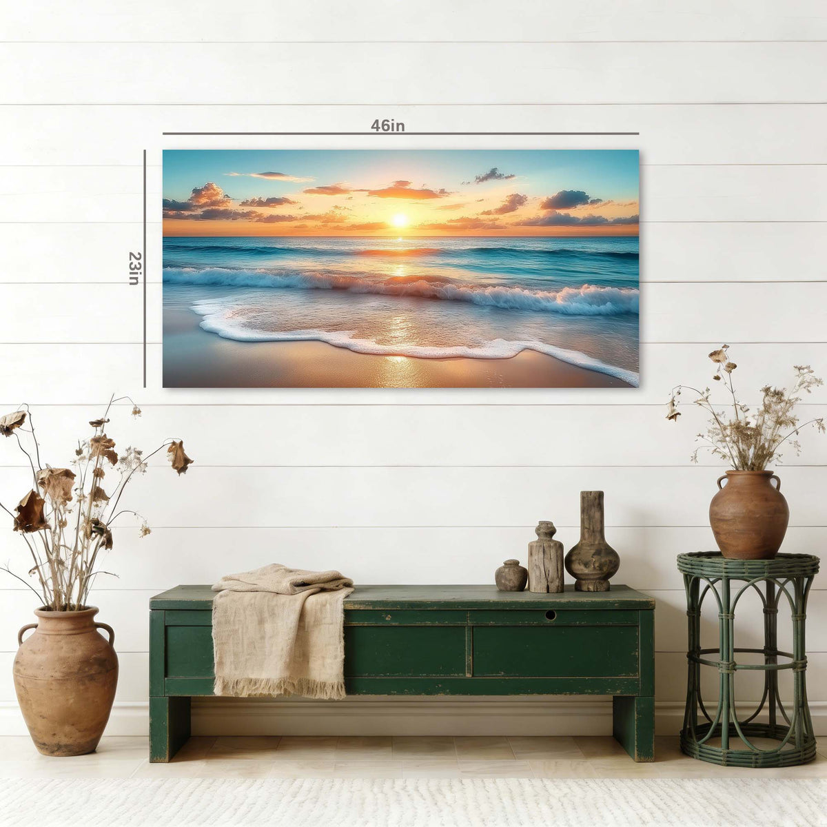 Blue Wildlife Nature Canvas Wall Art for Living Room Prints Artwork Bedroom Office Decor