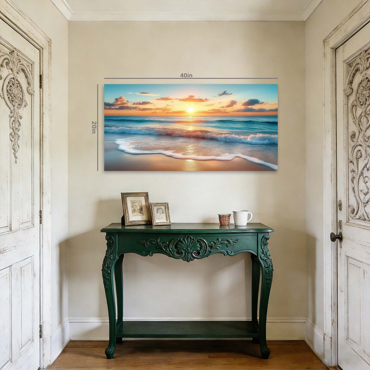 Blue Wildlife Nature Canvas Wall Art for Living Room Prints Artwork Bedroom Office Decor