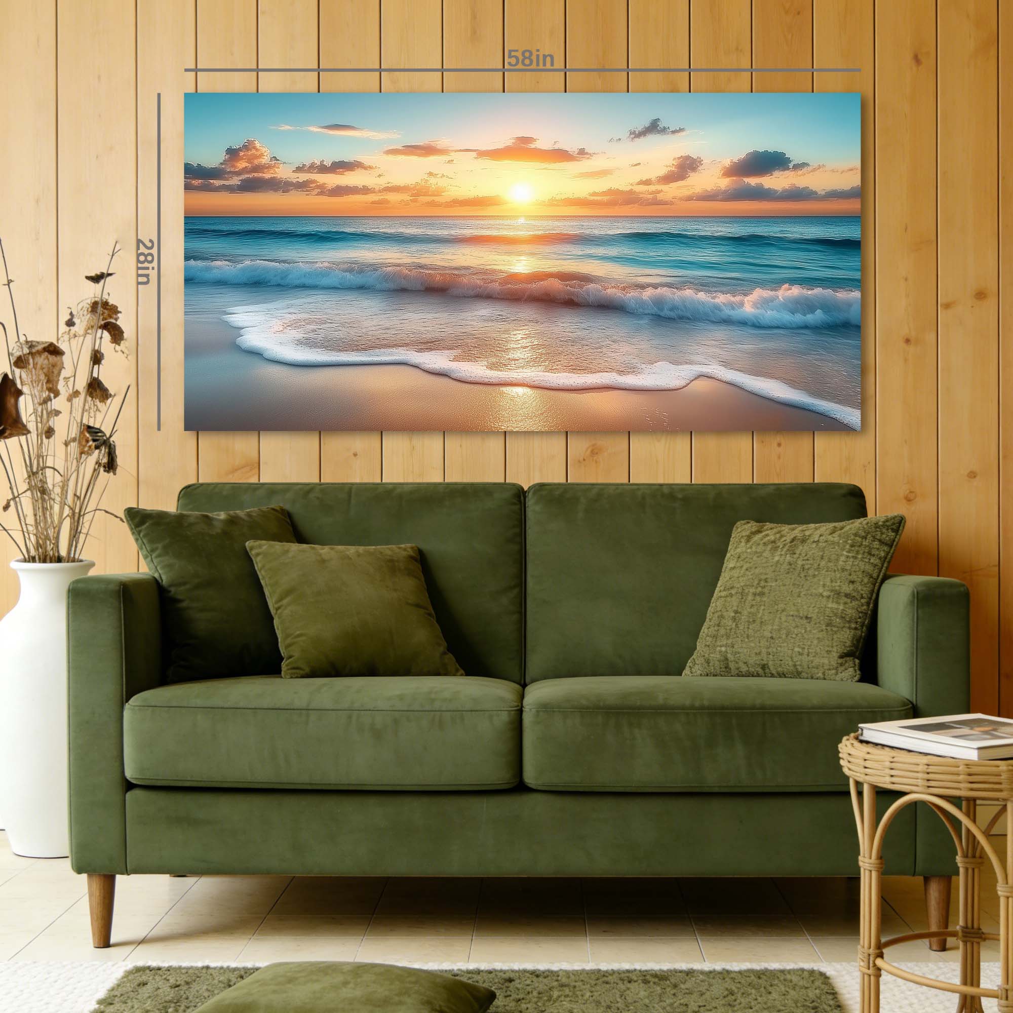 Blue Wildlife Nature Canvas Wall Art for Living Room Prints Artwork Bedroom Office Decor
