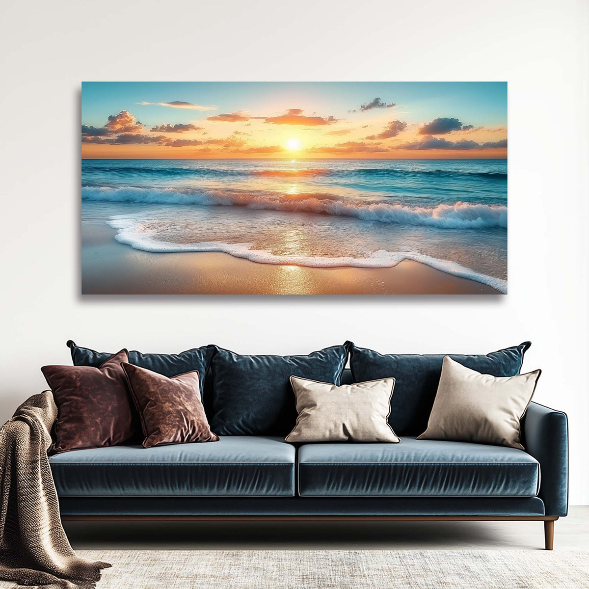 Blue Wildlife Nature Canvas Wall Art for Living Room Prints Artwork Bedroom Office Decor