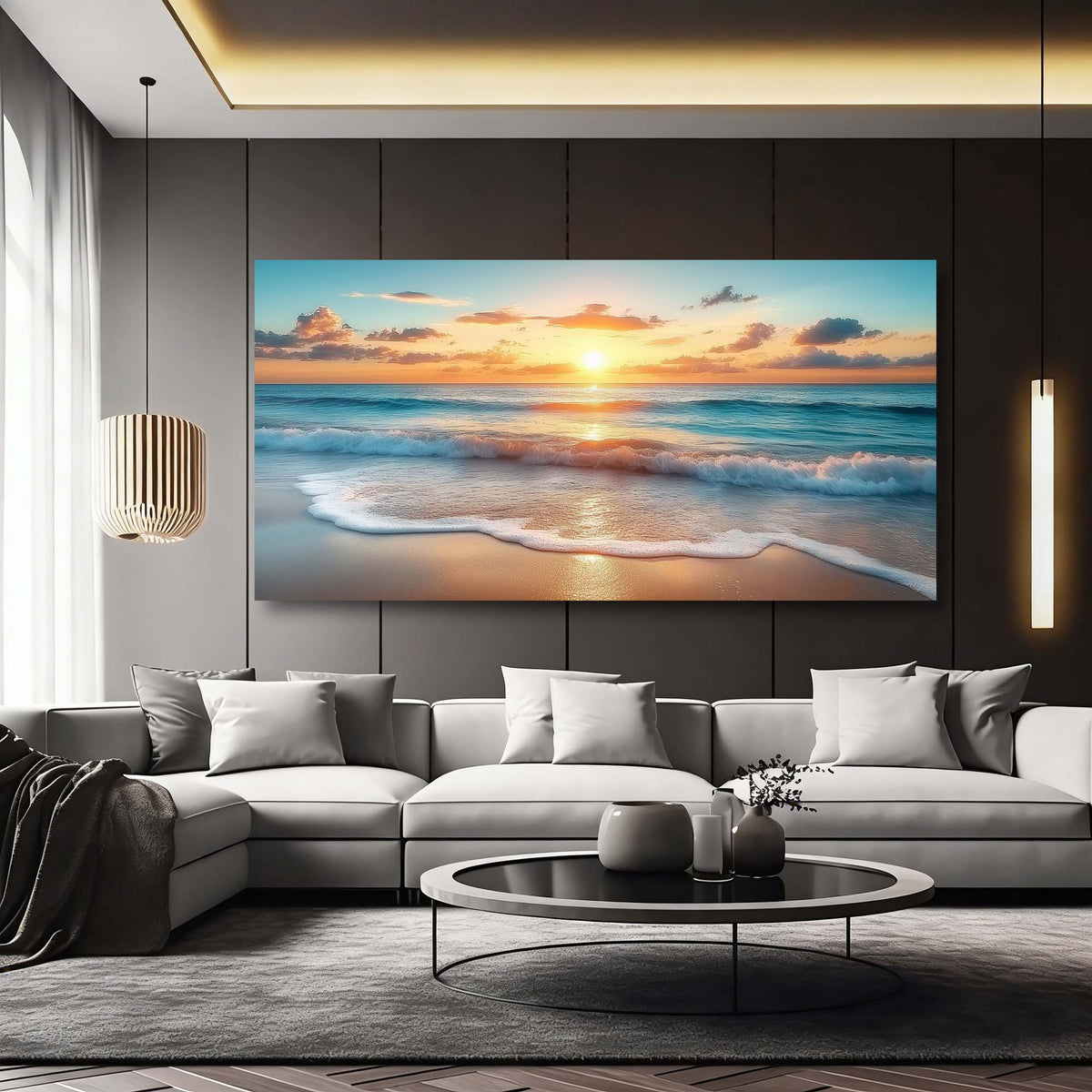 Blue Wildlife Nature Canvas Wall Art for Living Room Prints Artwork Bedroom Office Decor