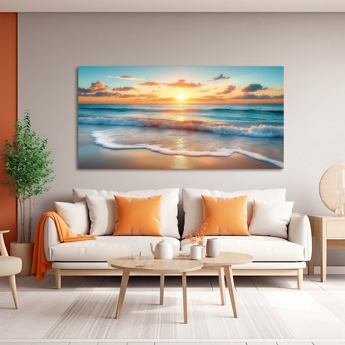 Blue Wildlife Nature Canvas Wall Art for Living Room Prints Artwork Bedroom Office Decor