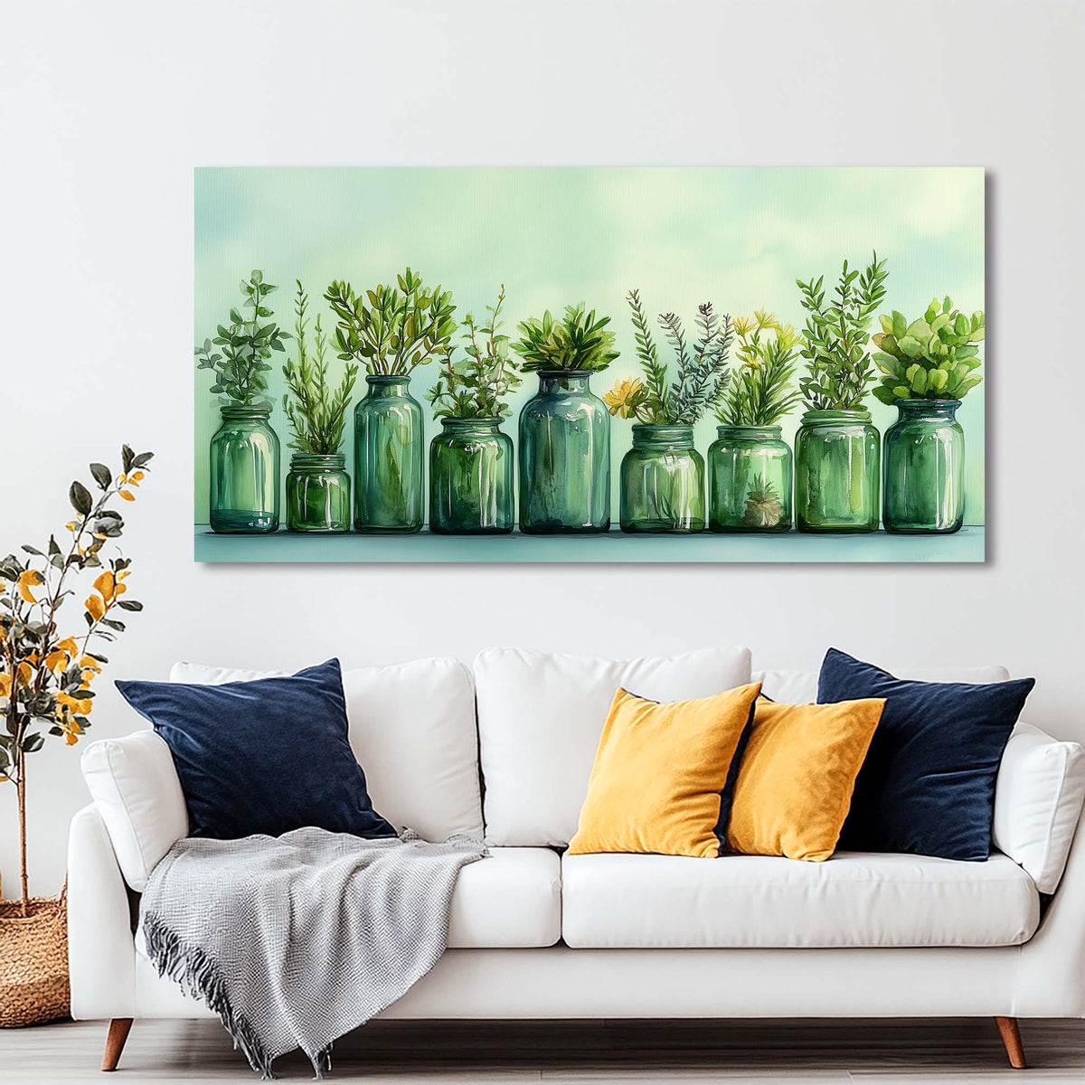 White Wildlife Nature Wall Art Canvas Painting Prints Artwor Office Bedroom Living Room Decor