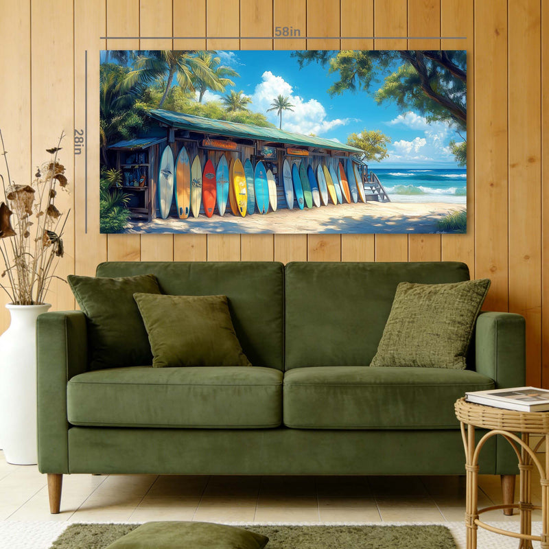 Yellow Tropical Nature Wall Art for Living Room Canvas Painting Prints Artwork Family Bedroom Office Decor