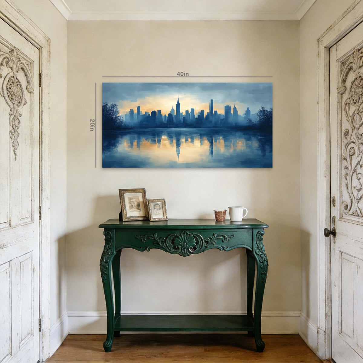 Yellow Urban Nature Wall Art for Living Room Canvas Painting Prints Artwork Family Bedroom Office Decor